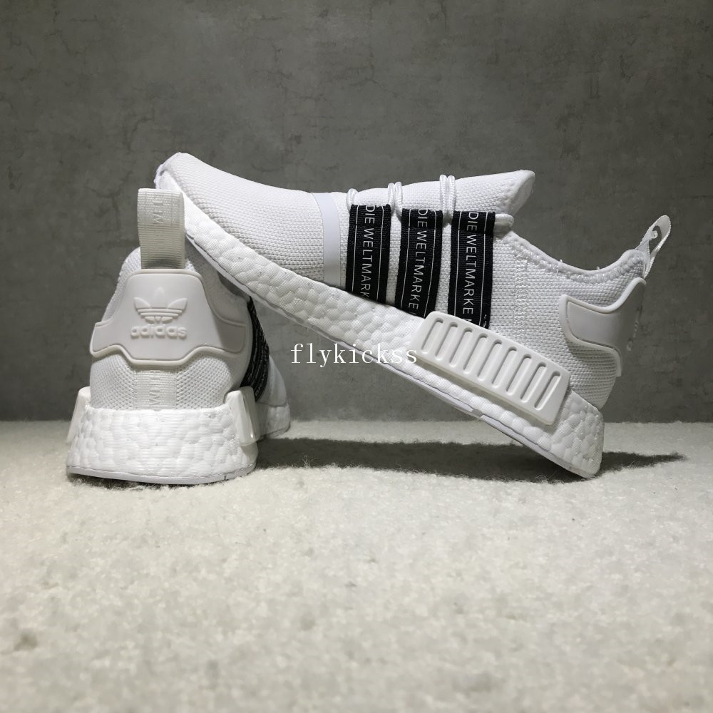 Real Boost Adidas NMD R1 White World